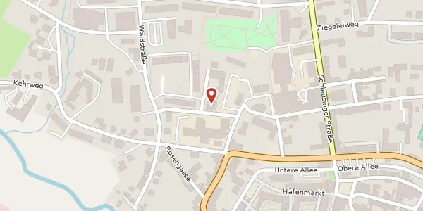 Karte der Umgebung von Friedensstraße 2, 98646 Hildburghausen