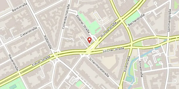 Karte der Umgebung von Münsterstr. 38, 40476 Düsseldorf