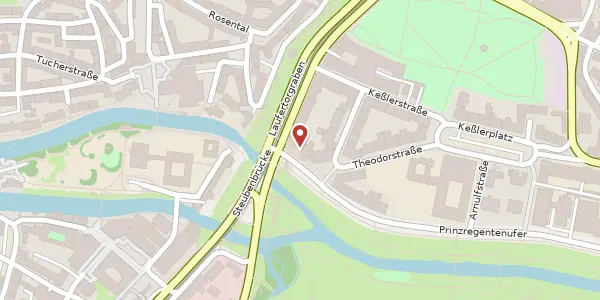Karte der Umgebung von Prinzregentenufer 3, 90489 Nürnberg