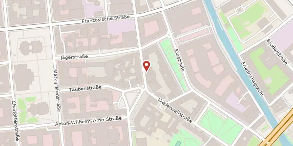 Karte der Umgebung von Oberwallstraße 14, 10117 Berlin