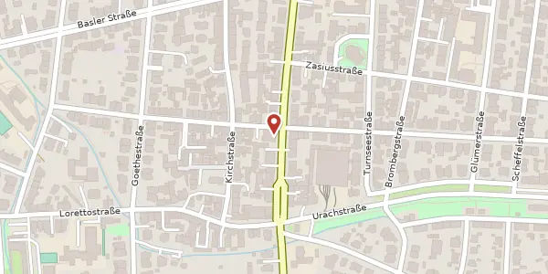 Karte der Umgebung von Günterstalstraße 38, 79100 Freiburg im Breisgau