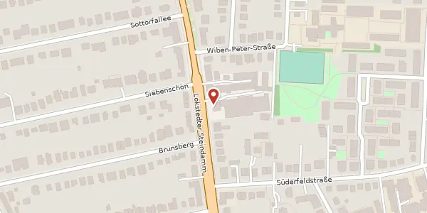 Karte der Umgebung von Lokstedter Steindamm 35, 22529 Hamburg