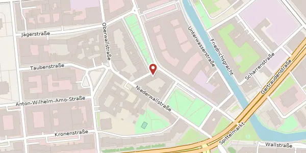 Karte der Umgebung von Kleine Jägerstraße 3, 10117 Berlin
