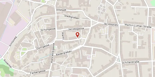 Karte der Umgebung von Badergasse 7-9, 04808 Wurzen