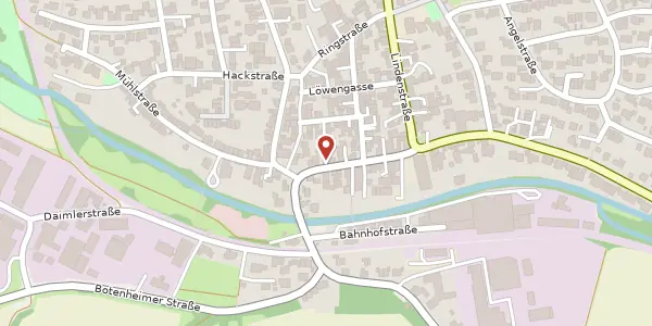 Karte der Umgebung von Bahnhofstraße 26, 74336 Brackenheim
