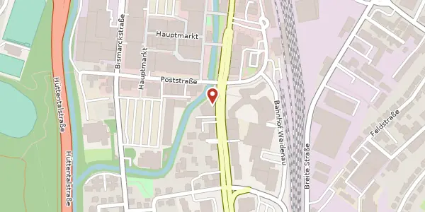 Karte der Umgebung von Weidenauer Str. 196, 57076 Siegen
