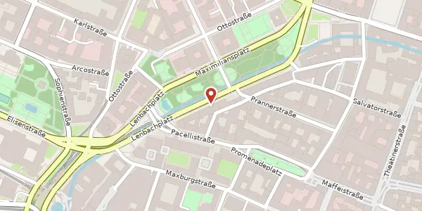 Karte der Umgebung von Maximiliansplatz 20, 80333 München