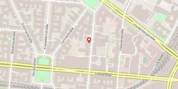 Karte der Umgebung von Uhlandstraße 6, 10623 Berlin
