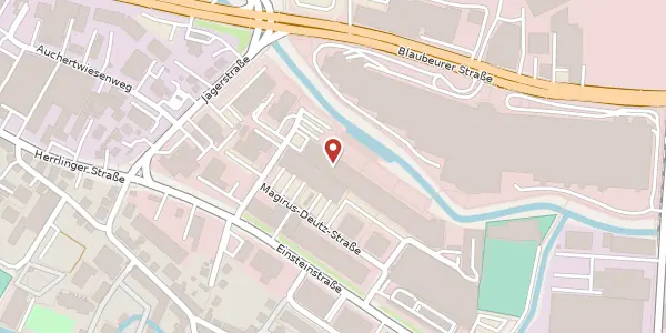 Karte der Umgebung von Magirus-Deutz-Straße 14, 89077 Ulm/Donau