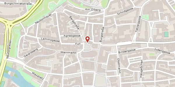 Karte der Umgebung von Albrecht-Dürer-Platz 4, 90403 Nürnberg