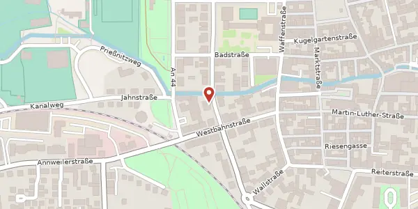 Karte der Umgebung von Westring 18, 76829 Landau in der Pfalz