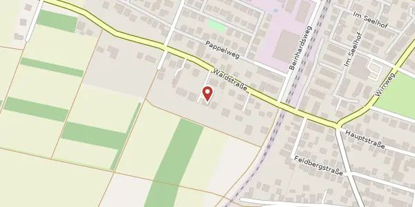 Karte der Umgebung von Waldstraße 17 f, 61191 Rosbach