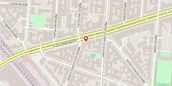Karte der Umgebung von Kurfürstendamm 136, 10711 Berlin