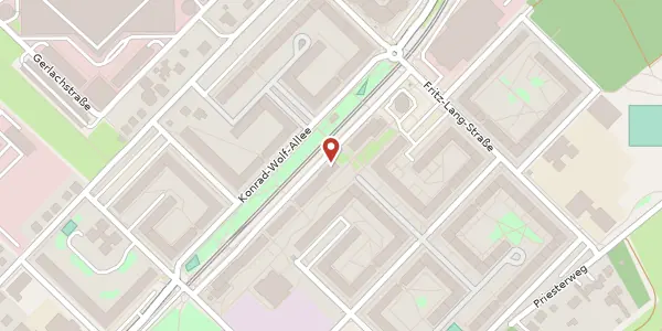 Karte der Umgebung von Konrad-Wolf-Allee 27, 14480 Potsdam