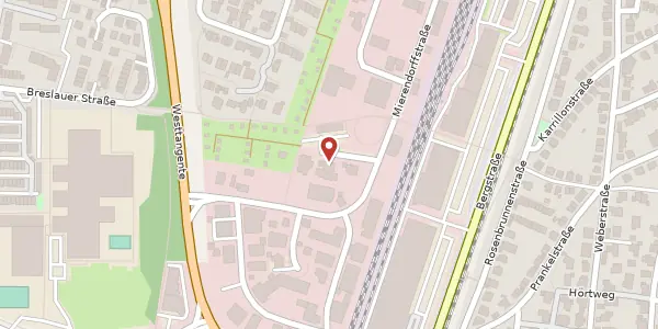 Karte der Umgebung von Mierendorffstraße 28, 69469 Weinheim