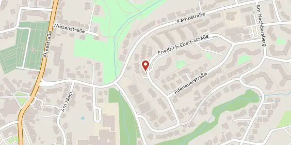 Karte der Umgebung von Friedrich-Ebert-Str. 19, 42781 Haan