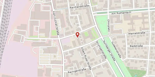 Karte der Umgebung von Rathenaustr. 11a, 91052 Erlangen