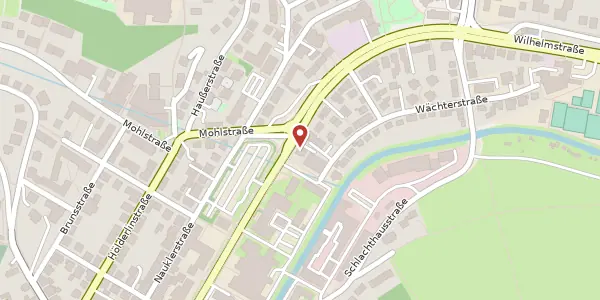 Karte der Umgebung von Wilhelmstraße 60, 72074 Tübingen