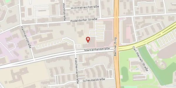 Karte der Umgebung von Starkenfeldstr. 21, 96050 Bamberg