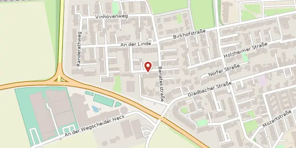 Karte der Umgebung von Raitz-von-Frenz-Str. 7, 41564 Kaarst
