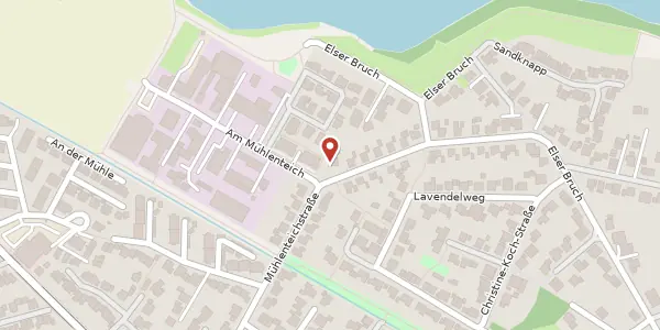 Karte der Umgebung von Mühlenteichstr. 55, 33106 Paderborn