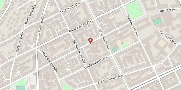 Karte der Umgebung von Forststraße 69, 70176 Stuttgart