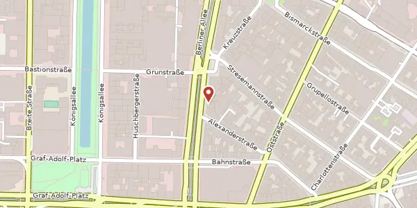 Karte der Umgebung von Berliner Allee 40, 40212 Düsseldorf