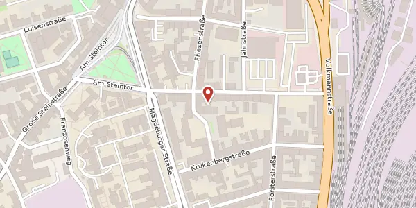 Karte der Umgebung von Krausenstr. 22, 06112 Halle (Saale)