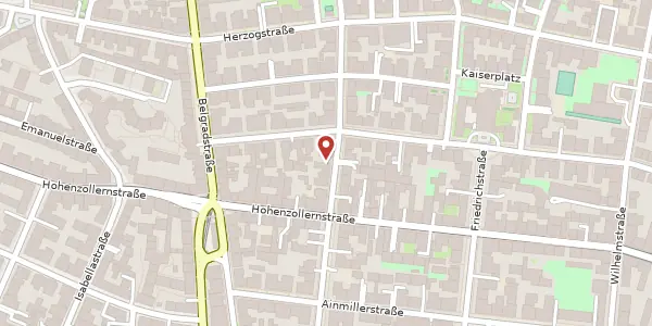 Karte der Umgebung von Römerstr. 25, 80801 München
