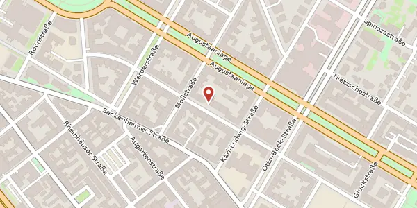 Karte der Umgebung von Richard-Wagner-Straße 25, 68165 Mannheim