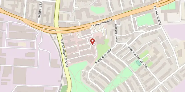 Karte der Umgebung von Frankenstr. 152, 90461 Nürnberg
