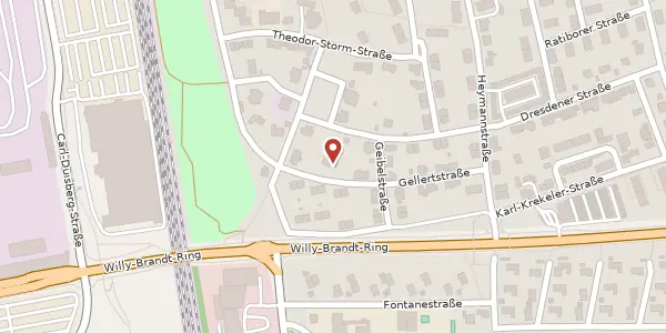 Karte der Umgebung von Gellertstr. 12, 51373 Leverkusen