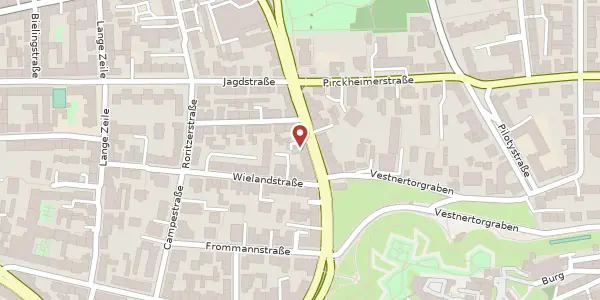 Karte der Umgebung von Bucher Str. 21, 90419 Nürnberg