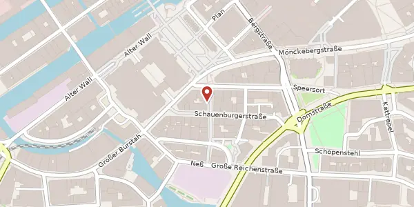 Karte der Umgebung von Kleine Johannisstraße 6, 20457 Hamburg