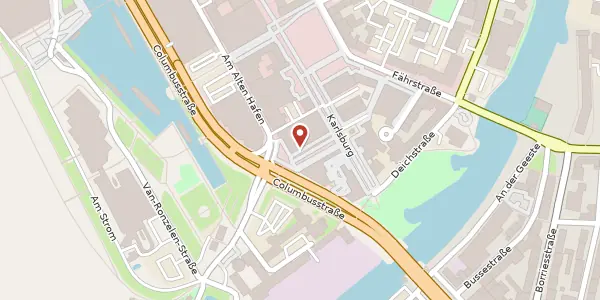 Karte der Umgebung von Erich-Koch-Weser-Platz 1, 27568 Bremerhaven