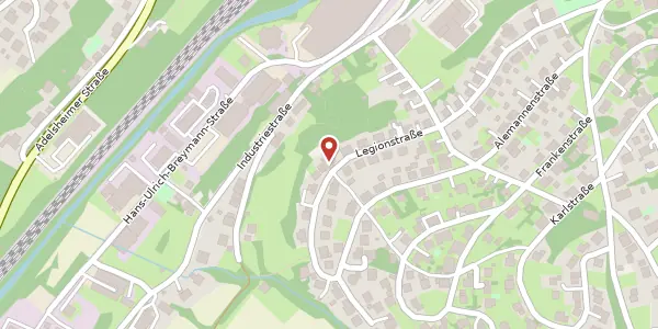 Karte der Umgebung von Legionstraße 34, 74706 Osterburken