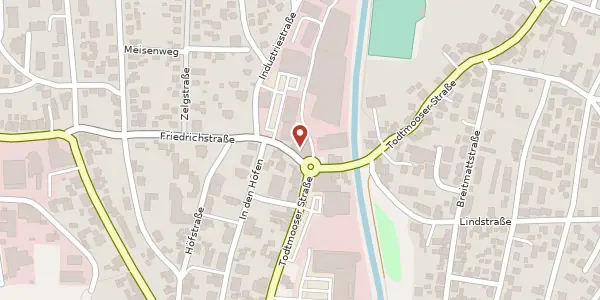 Karte der Umgebung von Friedrichstraße 2, 79664 Wehr
