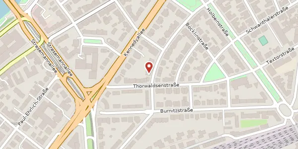 Karte der Umgebung von Passavantstr. 28, 60596 Frankfurt
