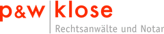 Logo der Kanzlei p & w klose Rechtsanwälte Partnerschaftsgesellschaft