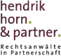 Logo der Kanzlei hendrik horn. & partner.